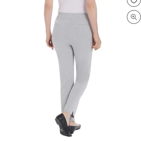 NWT Hilary Radley Crepe Pull On ankle Pants Heather Gray - Picture 3 of 7